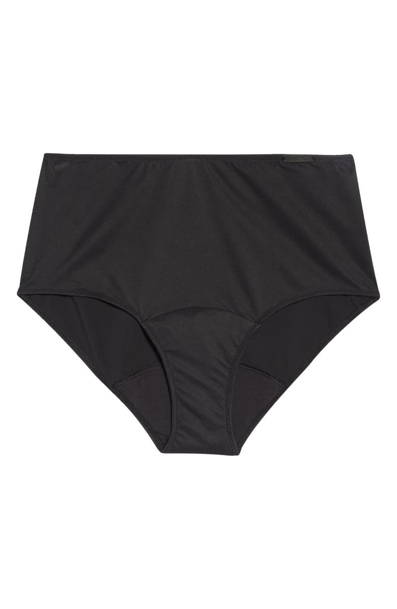 Chantelle Lingerie Leakproof High Waist Period Briefs, Alternate, color, Black-11