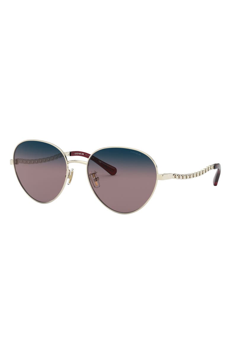 COACH 56mm Gradient Round Sunglasses, Alternate, color,