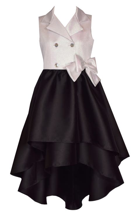 Double Breasted Tuxedo High-Low Dress (Baby)