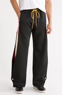 DIET STARTS MONDAY Striped Snap Pants