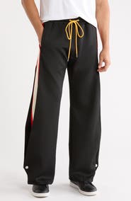 DIET STARTS MONDAY Striped Snap Pants