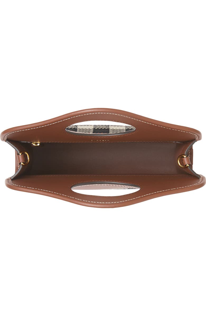 Burberry Mini Check Jacquard Pocket Bag, Alternate, color,
