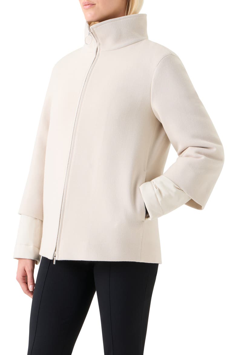 2-in-1 Felted Wool Blend Car Coat, Alternate, color, 038 WINTER WHITE