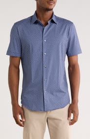Bugatchi Short Sleeve Button-Up Shirt