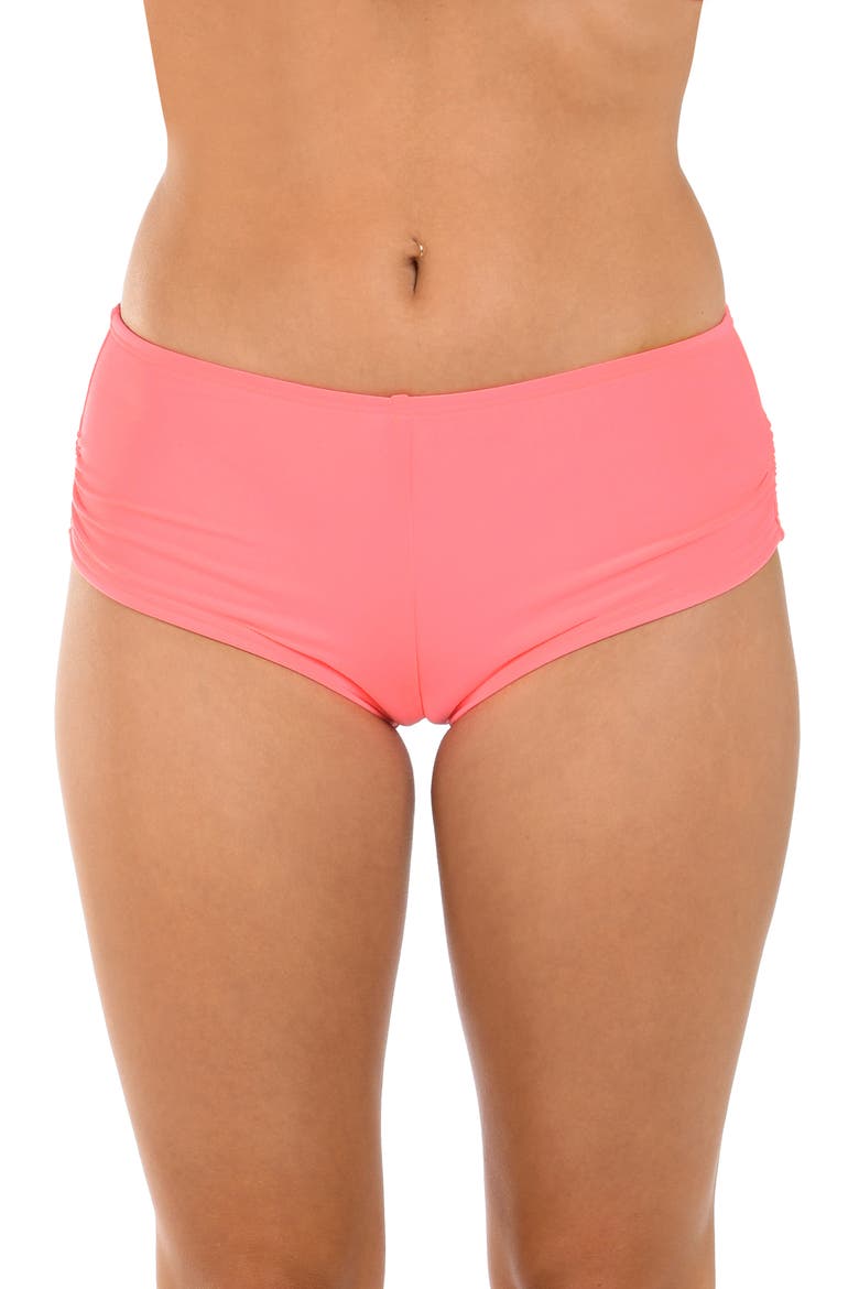 Hot Pants Swim Bottoms, Main, color, HOT PINK