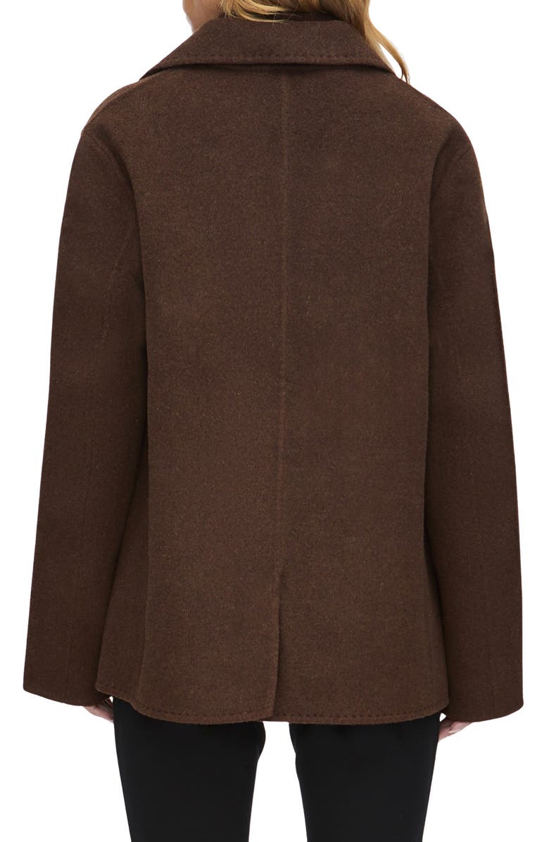 ALIGNE Orson Oversize Wool Blend Coat, Alternate, color, Chocolate