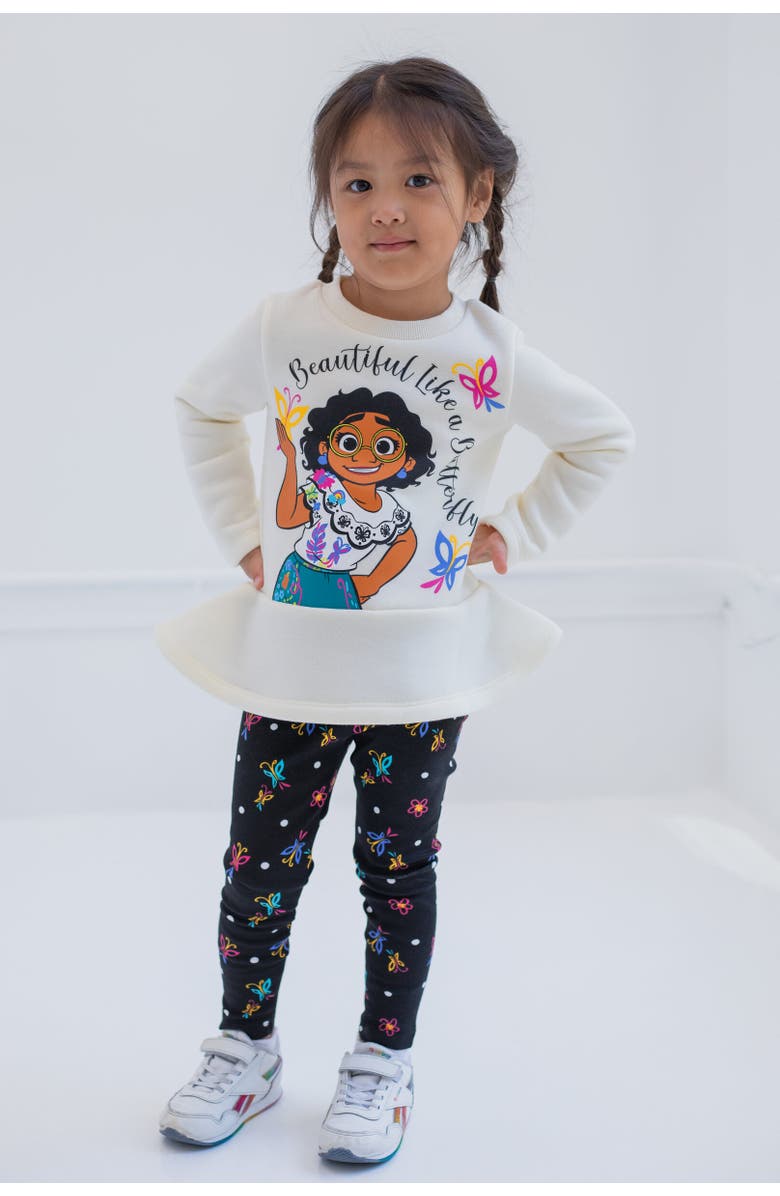 Disney Encanto Mirabel Sweatshirt & Leggings Set, Alternate, color, Beautiful Like A Butterfly