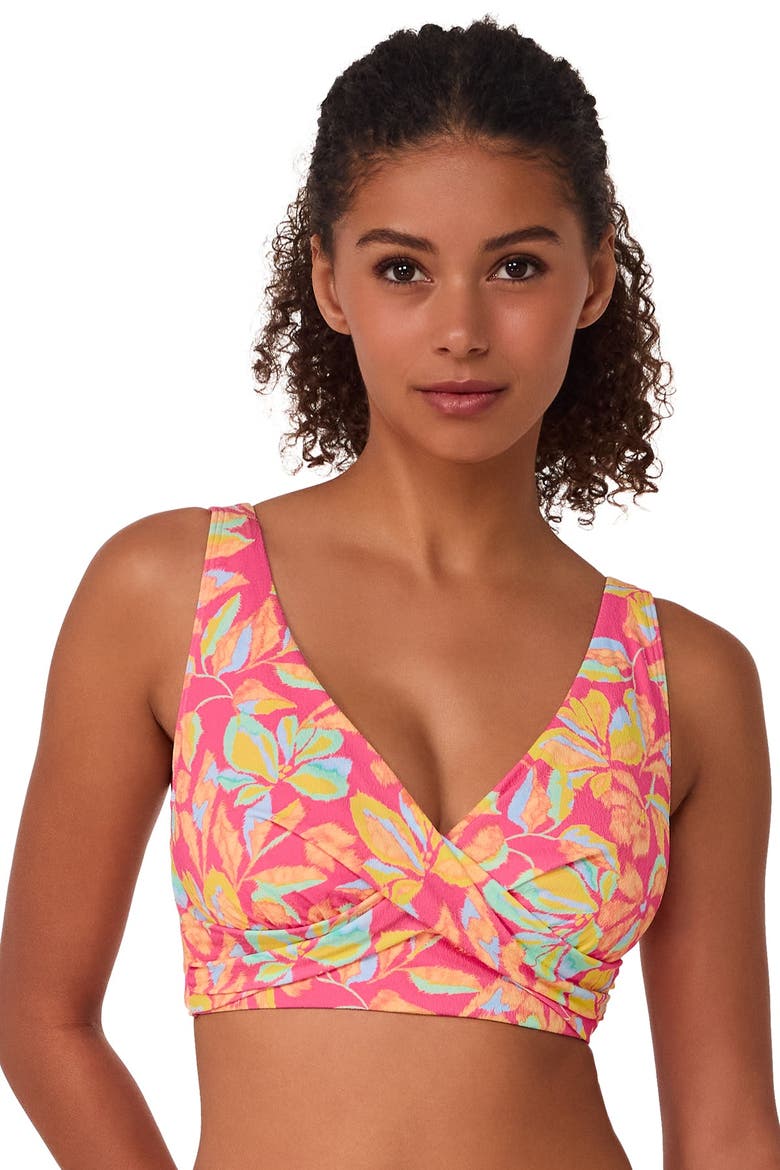 Elsie Bikini Swimsuit Top - D Cup, Alternate, color, Magic Hour Crepe