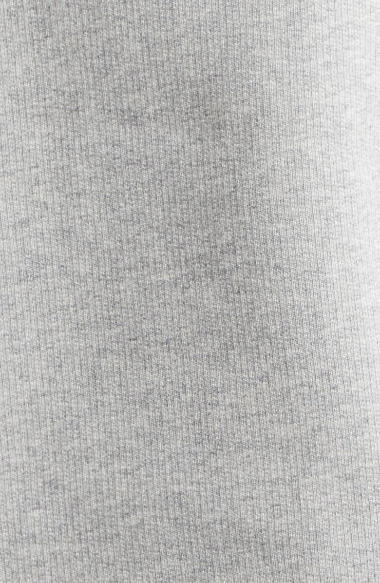 Moncler Embroidered Mountain Logo Cotton Hoodie, Alternate, color, Extra Light Gray Melange