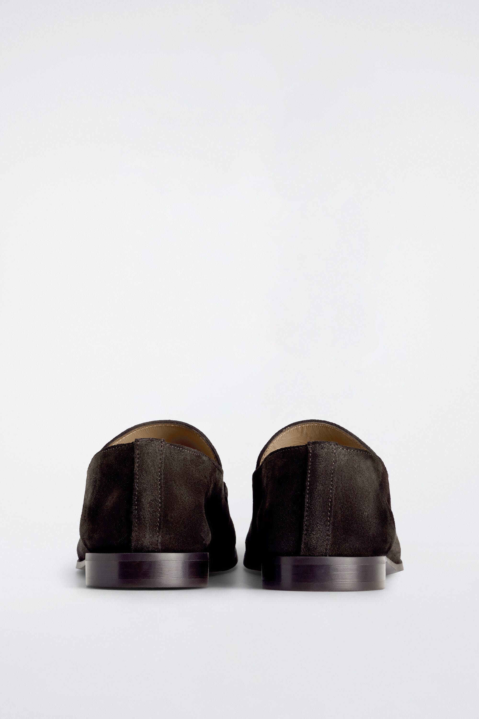 COS Split Suede Loafers, Alternate, color, Brown