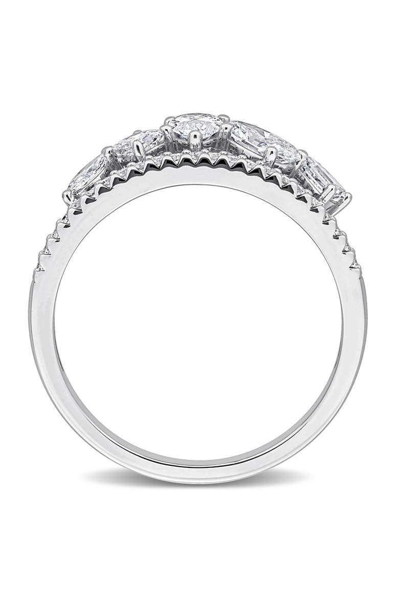 4/5 CTW Lab Grown Diamond Crown Ring in 14k, Alternate, color, White Gold