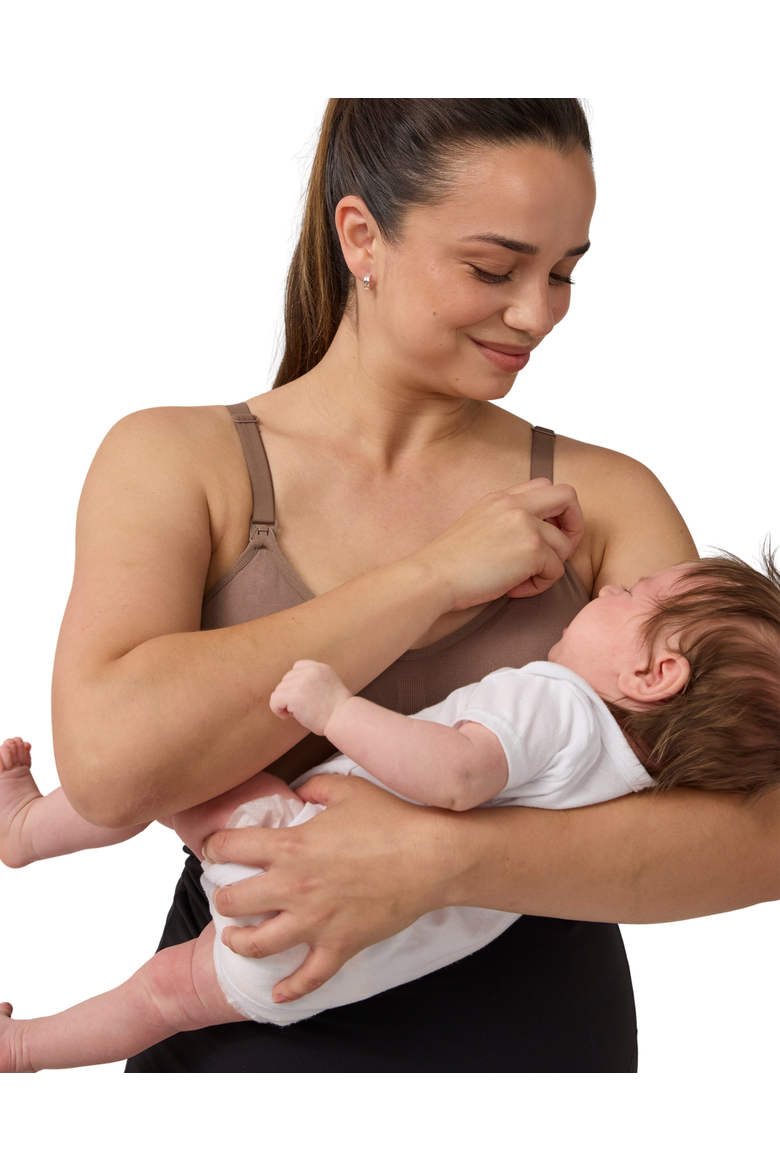 Cooling Do-It-All Nursing Pumping Maternity Bra, Alternate, color, Deep Taupe