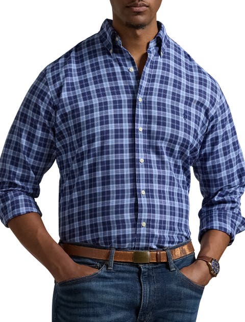 Multi Plaid Performance Oxford Sport Shirt