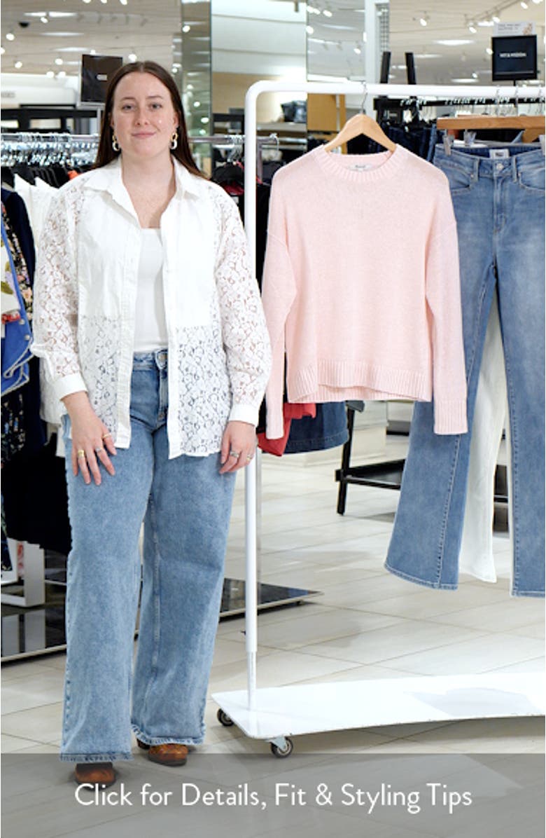 Linen Drop Shoulder Sweater, sales video thumbnail