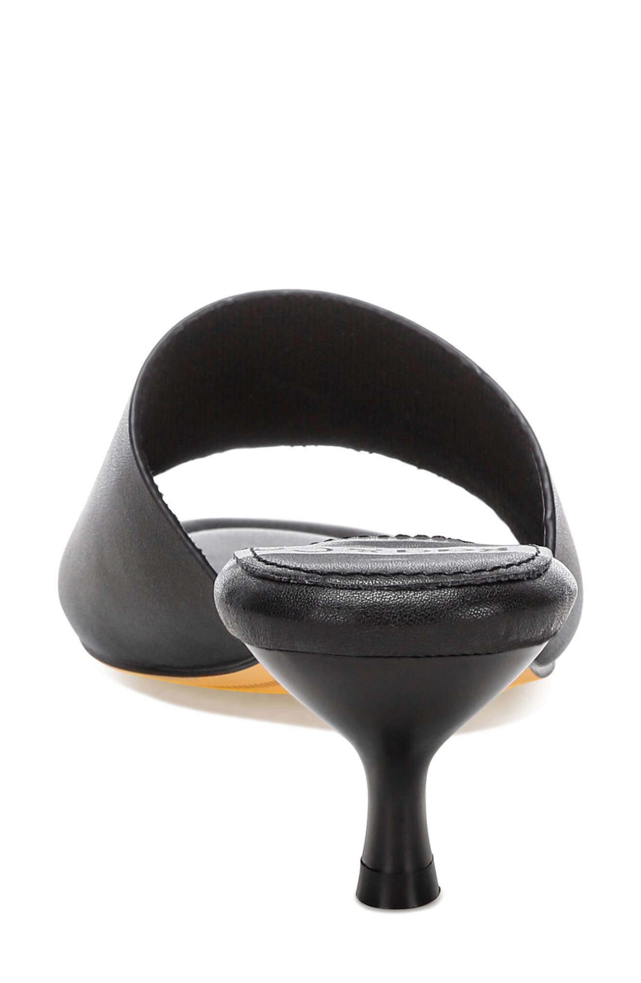 Vizzini Leather Slide Sandal, Alternate, color, BLACK