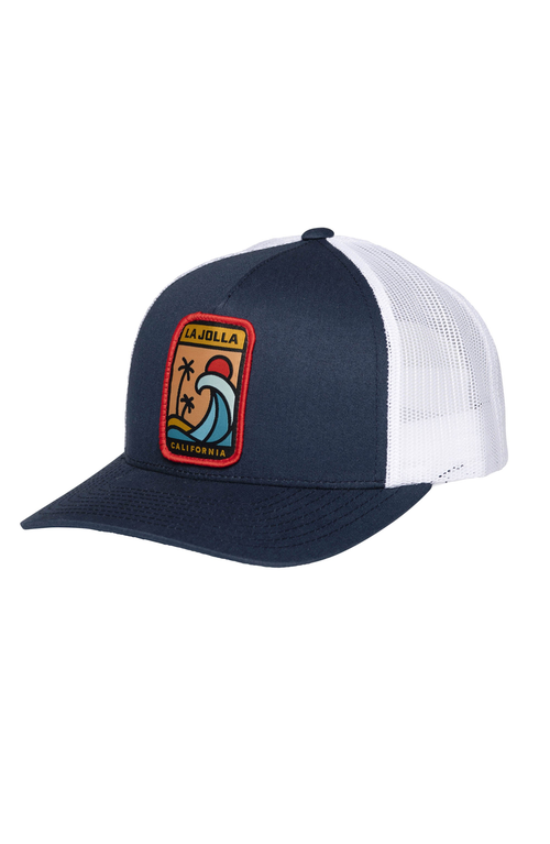 Everyday California Homebreak Trucker Snapback Hat In Navy/white