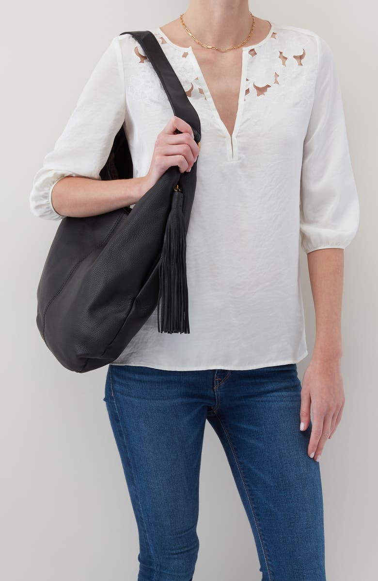 HOBO Gardner Leather Shoulder Bag, Alternate, color,