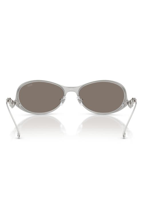 Diesel Men's Dl1014 Oval Sunglasses In Metallic