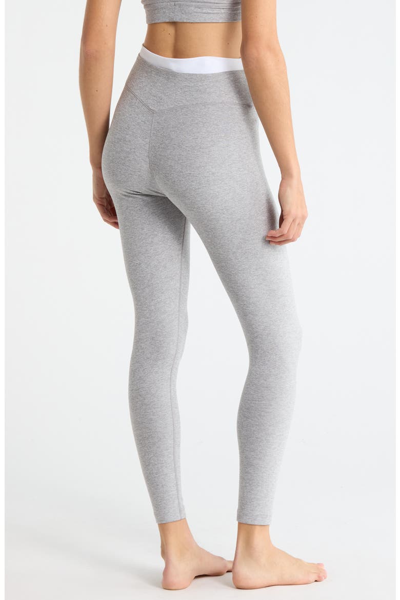 Space Dye High Waist Midi Leggings, Alternate, color, SILVER MIST