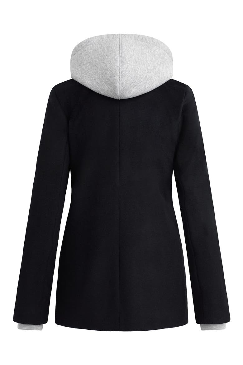 Short Wool Blend Sport Coat, Alternate, color, BLACK