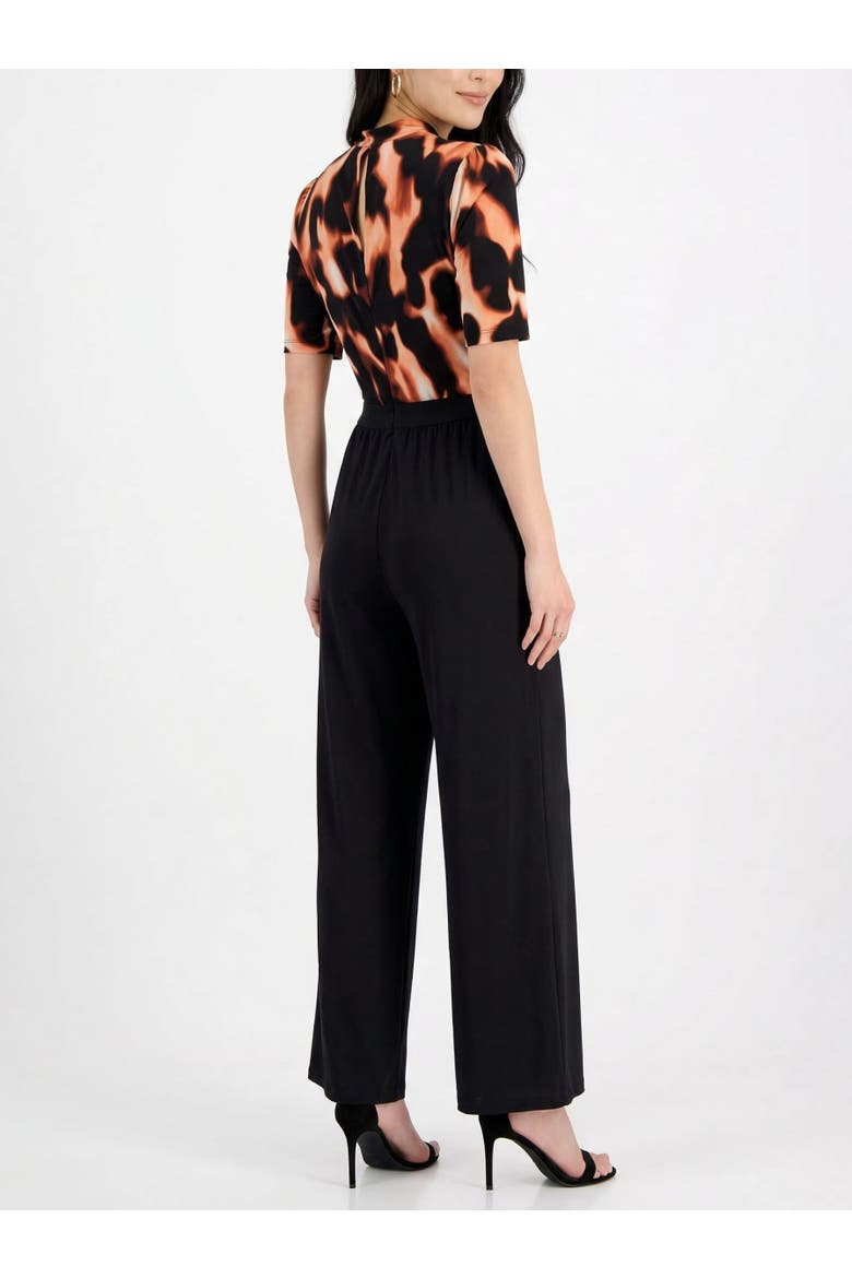 Joan Crossover Front Jumpsuit, Alternate, color, Leopard Smoke