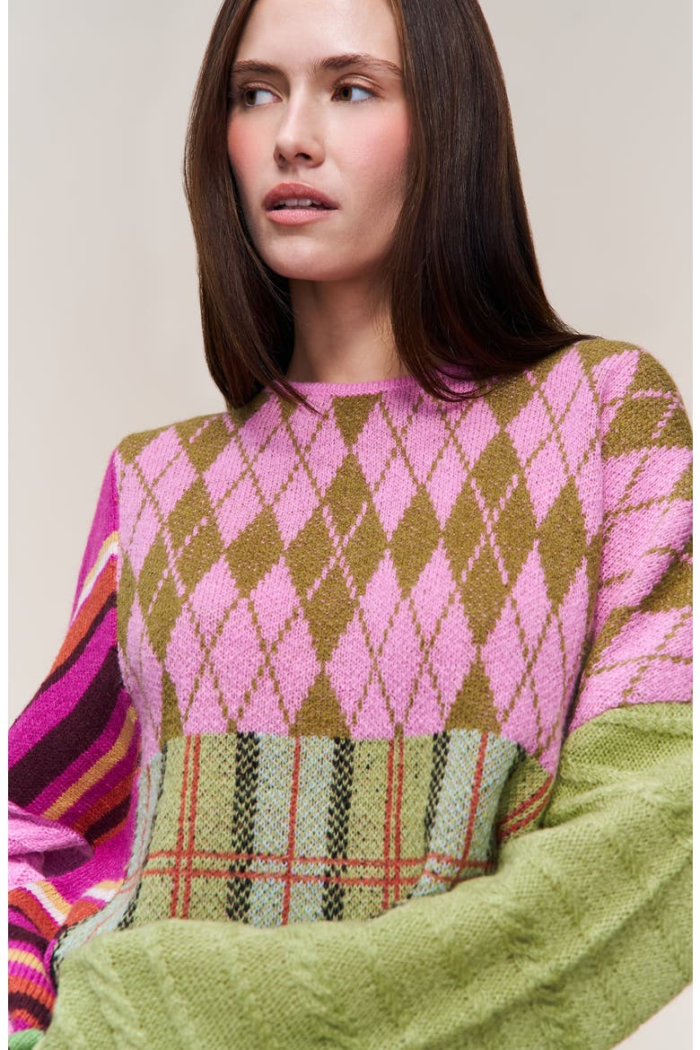 Zuri Sweater, Alternate, color, Pink Multi