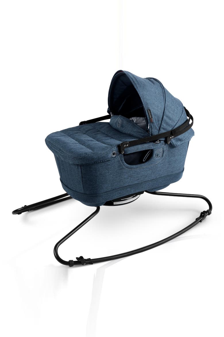 M+ Stroll & Lounge Bassinet & Stroller Travel System, Alternate, color, SURF/ BLACK L/ NAVY