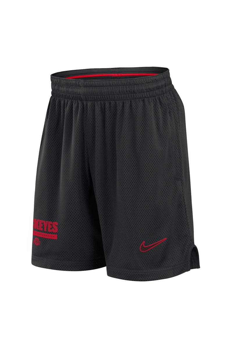 Nike Men's Nike Black Ohio State Buckeyes 2024 Sideline Performance Mesh Shorts, Alternate, color, 
