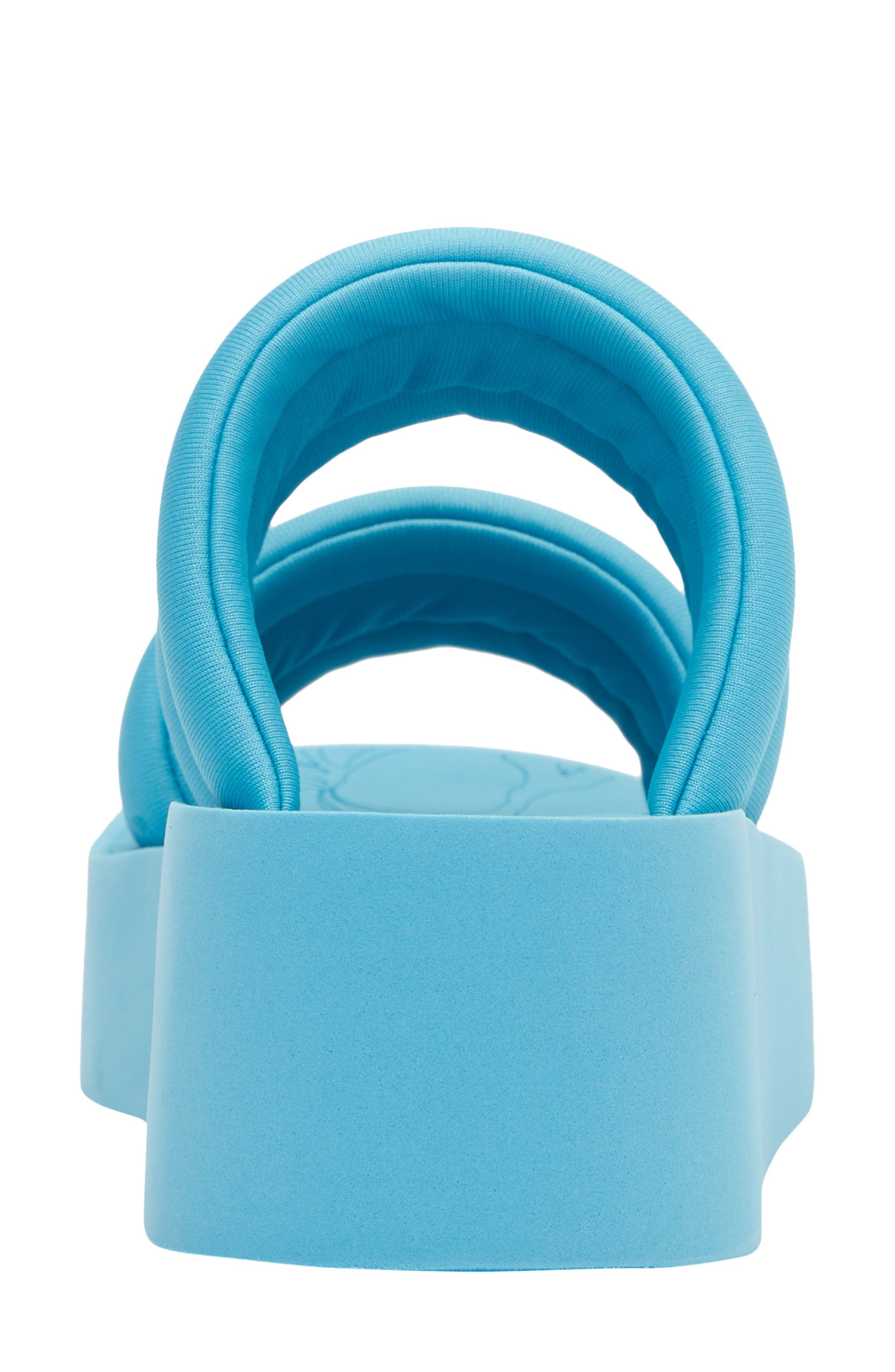 Totally Tubular Platform Wedge Slide Sandal, Alternate, color, AQUA
