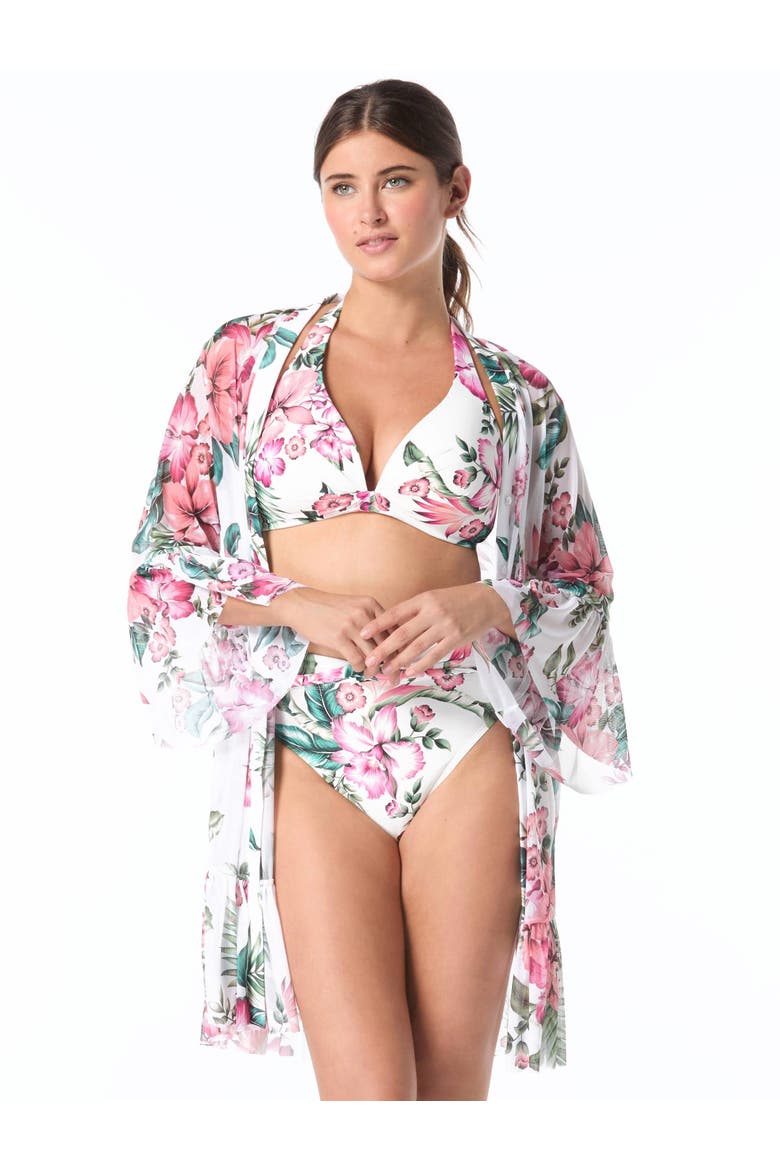 Lily Coverup Dress Swim, Alternate, color, White Mlti