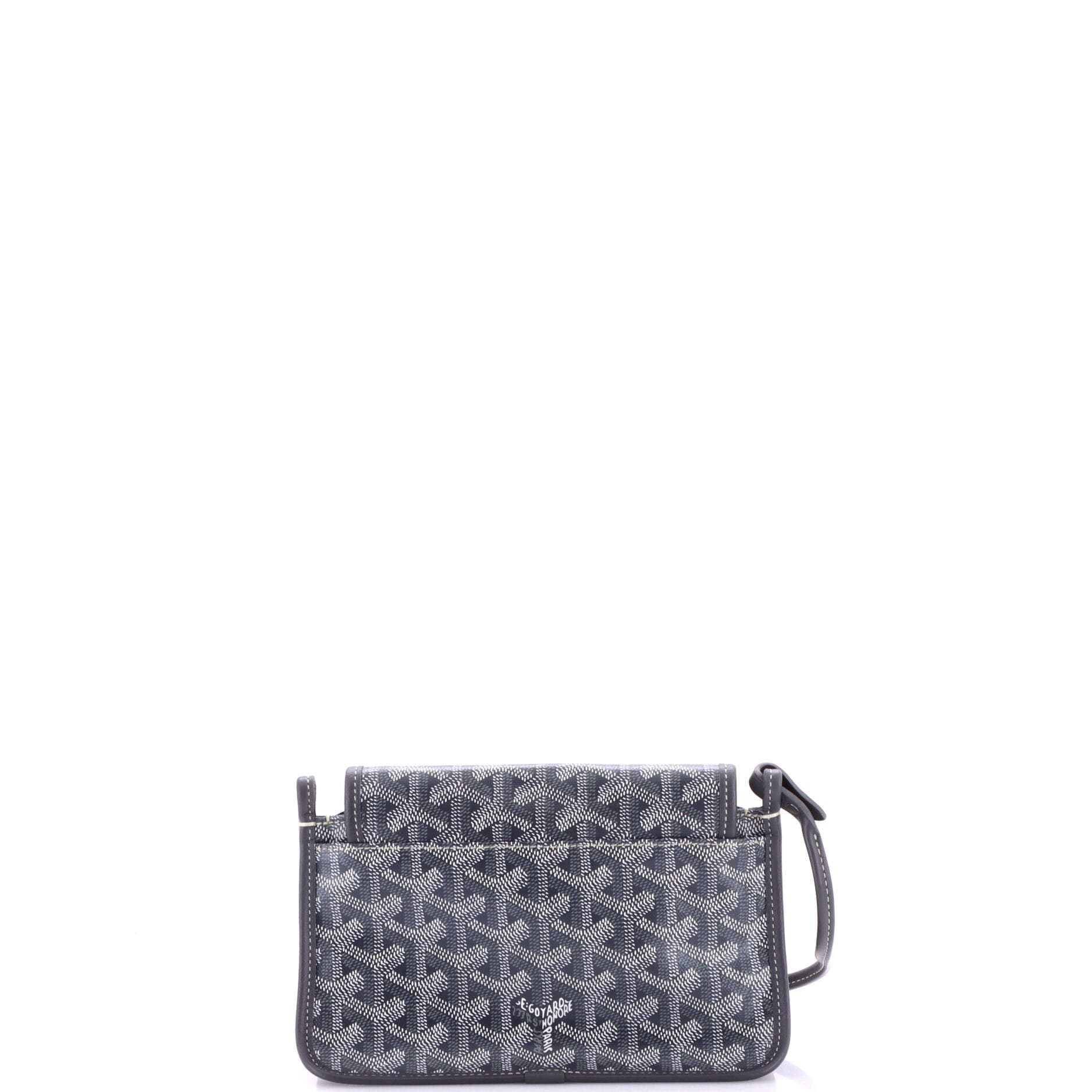 Plumet Clutch Wallet Coated Canvas, Alternate, color, Gray