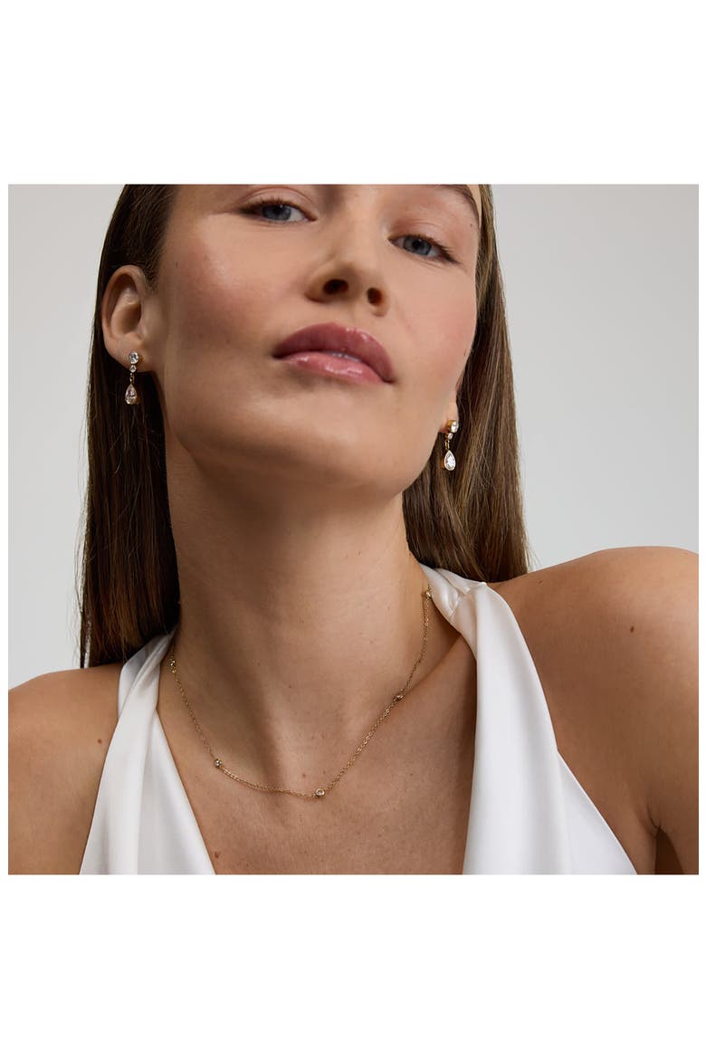 Multi Stone Chain Necklace, Alternate, color, GOLD
