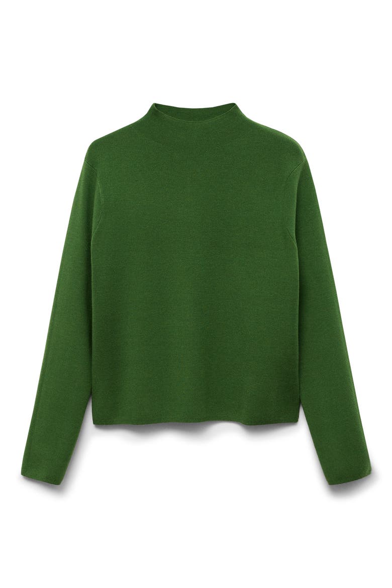 Chimney Mock Neck Sweater, Alternate, color, GREEN