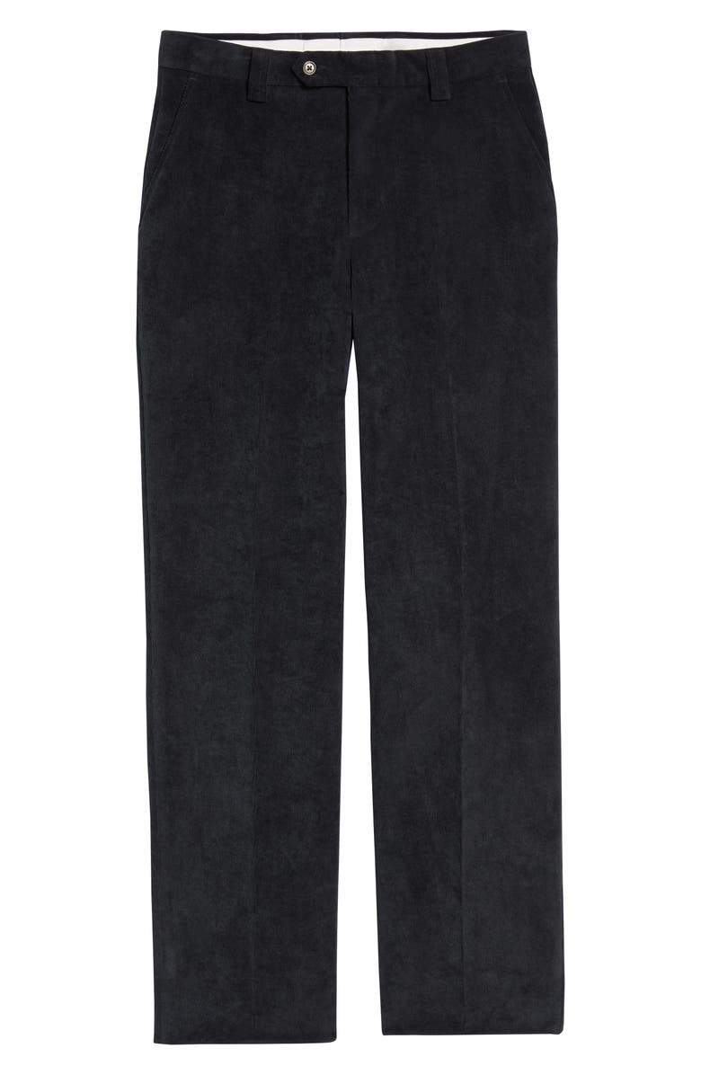 Berle Classic Fit Flat Front Corduroy Trousers, Alternate, color,