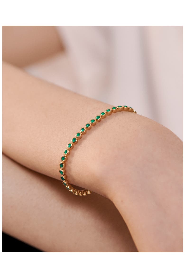 Green Onyx Bezel Bracelet, Alternate, color, 18K GOLD VERMEIL