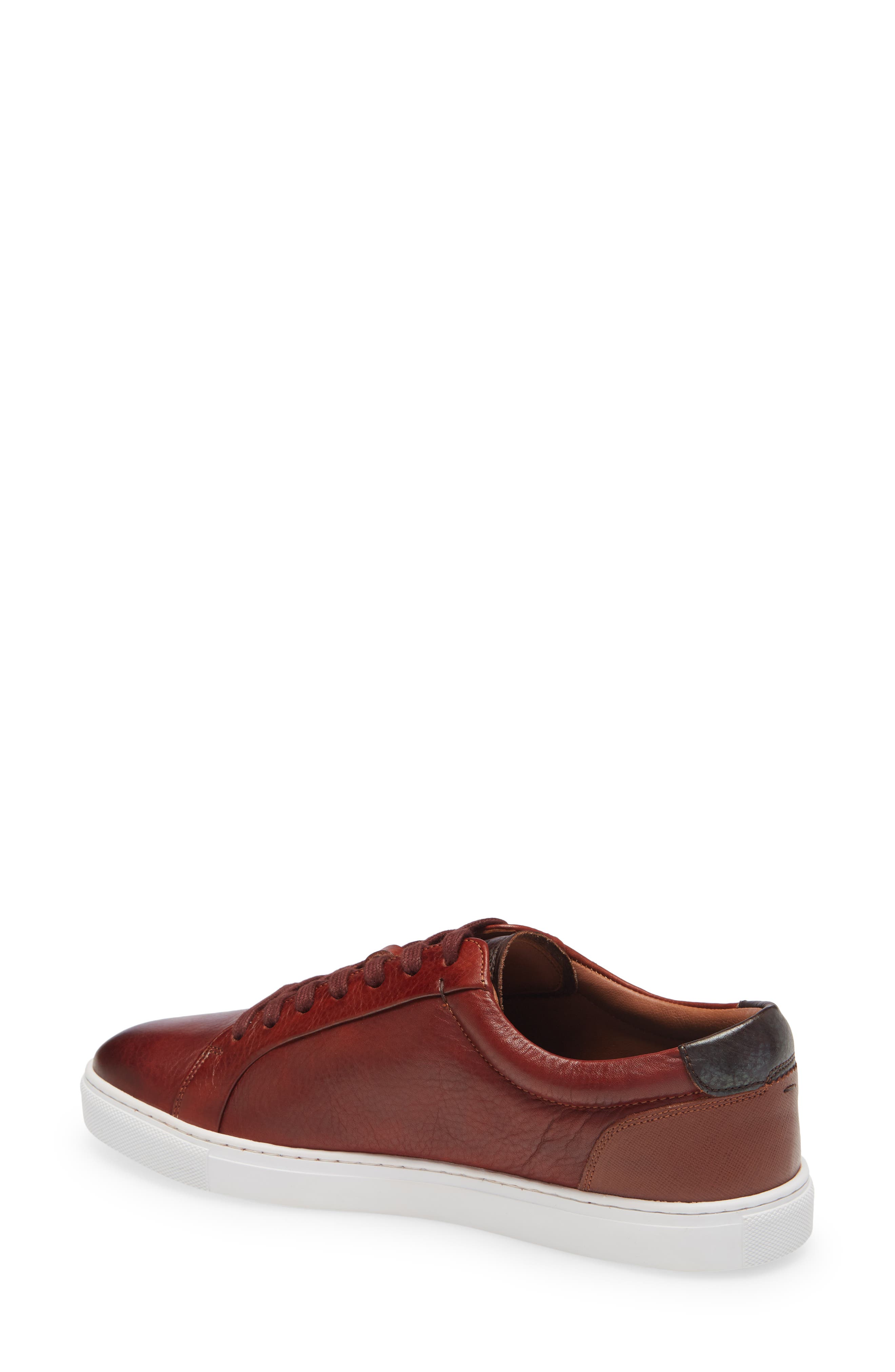 Udamo Leather Sneaker, Alternate, color, BROWN