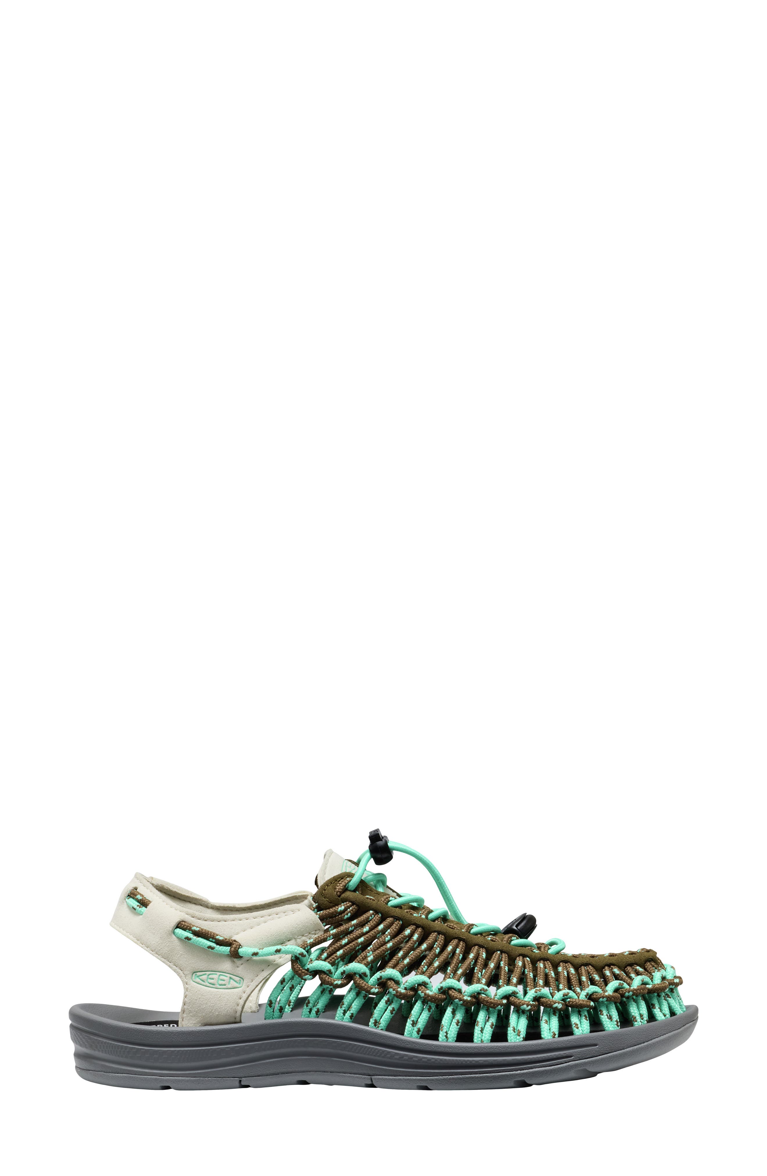 KEEN Uneek Sandal, Alternate, color, Birch/ Cabbage