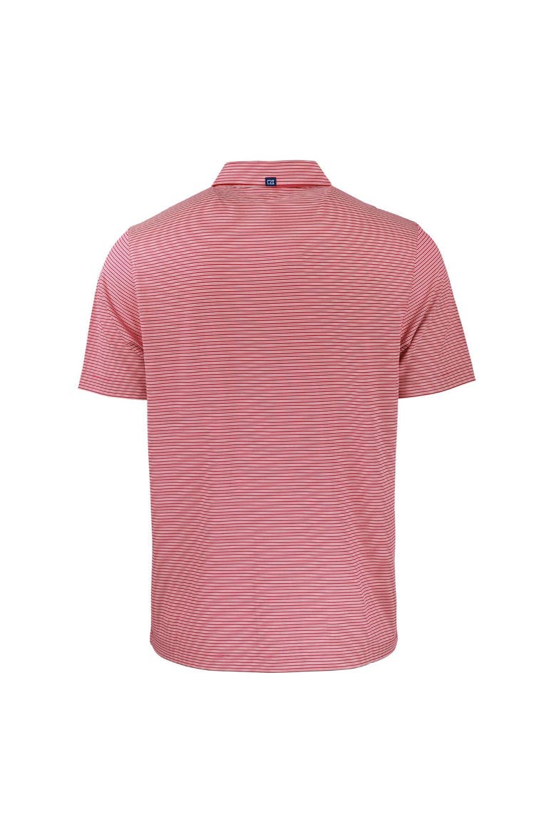 Men's Cutter & Buck Red/White Philadelphia Phillies Big & Tall Forge Eco Double Stripe Stretch Recycled Polo, Alternate, color, Red