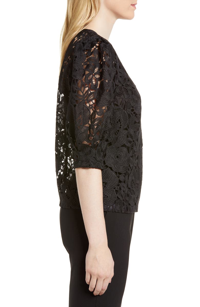 Lewit Puff Sleeve Lace Blouse, Alternate, color, 