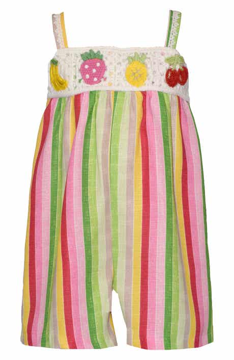 Iris & Ivy Fruit Crochet Romper