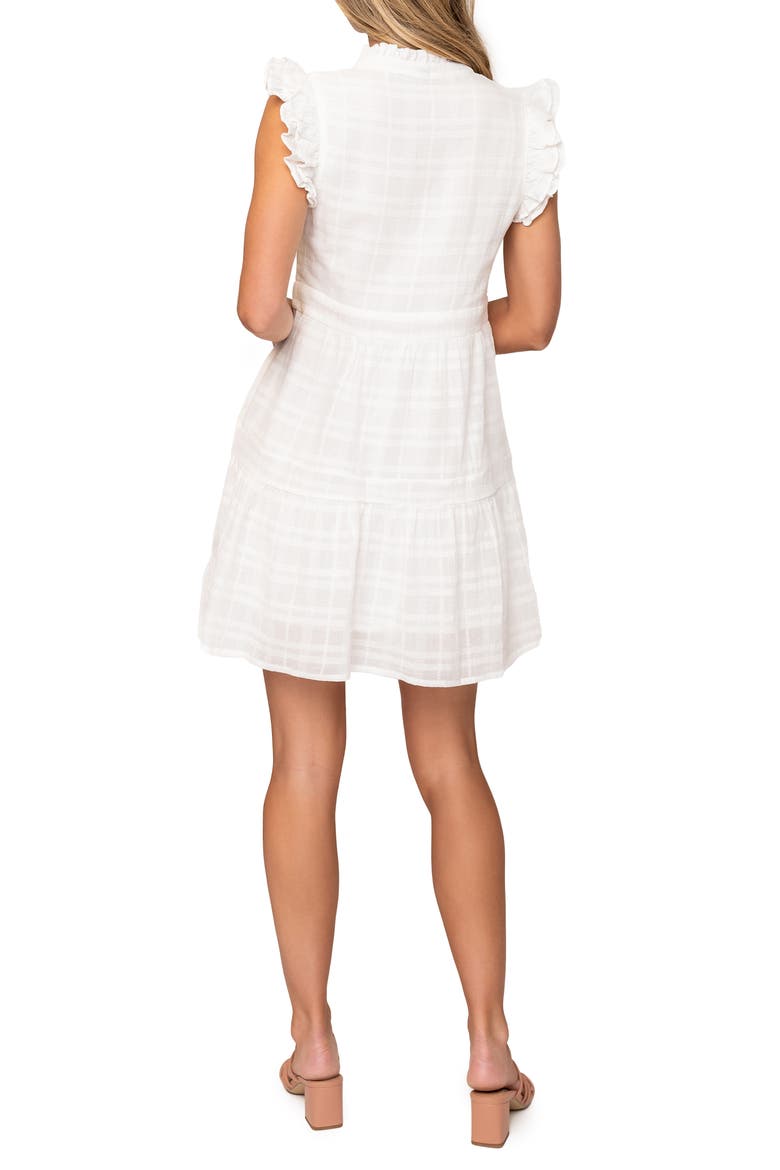 Decked Out Cotton Seersucker Sundress, Alternate, color, WHITE