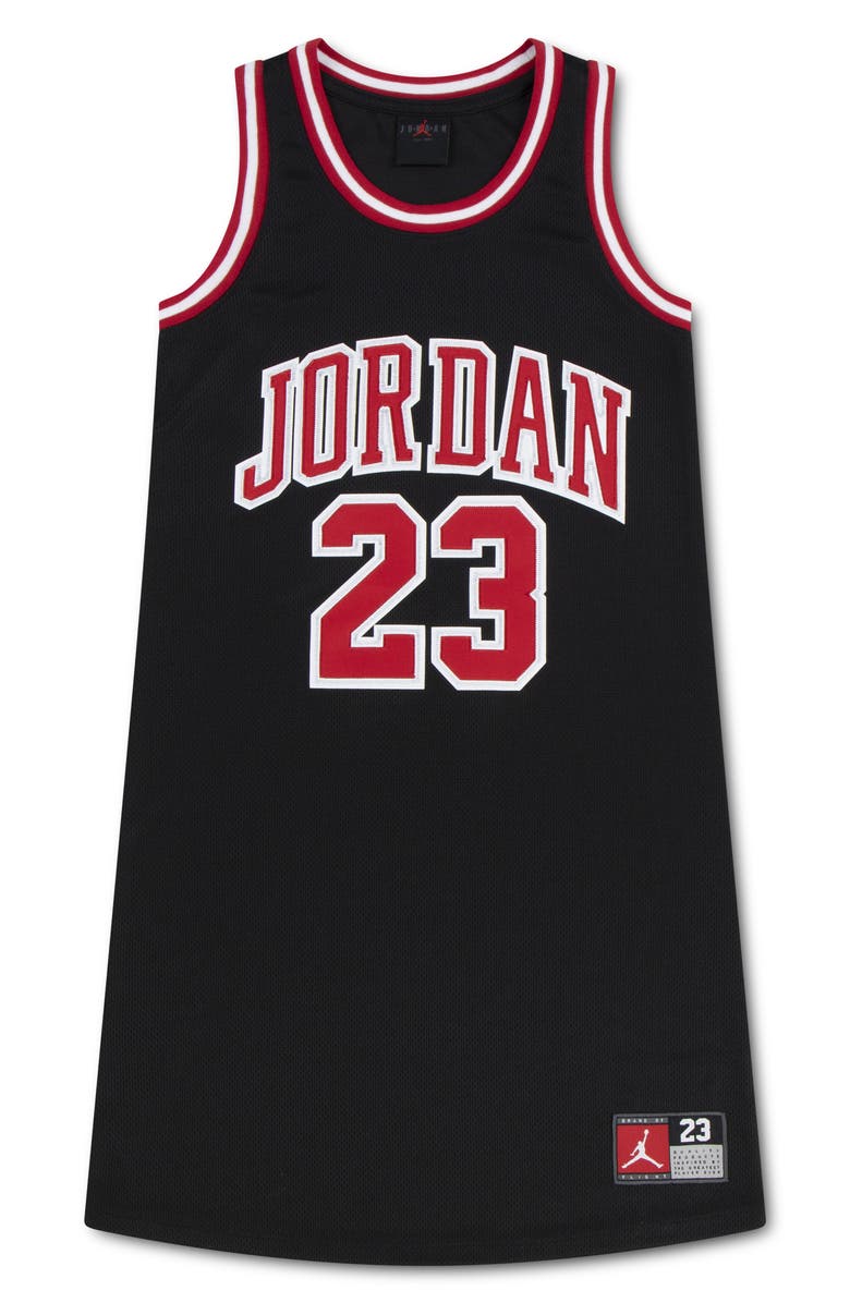Jordan 23 Jersey Dress, Main, color, Black