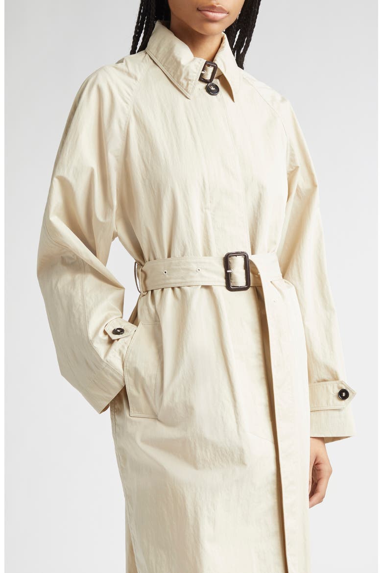 Unlined Belted Water Repellent Trench Coat, Alternate, color, BEIGE