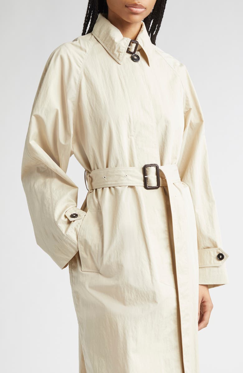 TEURN STUDIOS Unlined Belted Water Repellent Trench Coat, Alternate, color, 