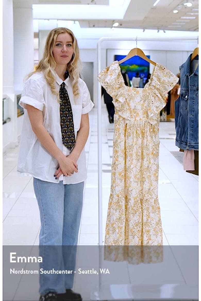 Opposites Floral Eyelet Dress video