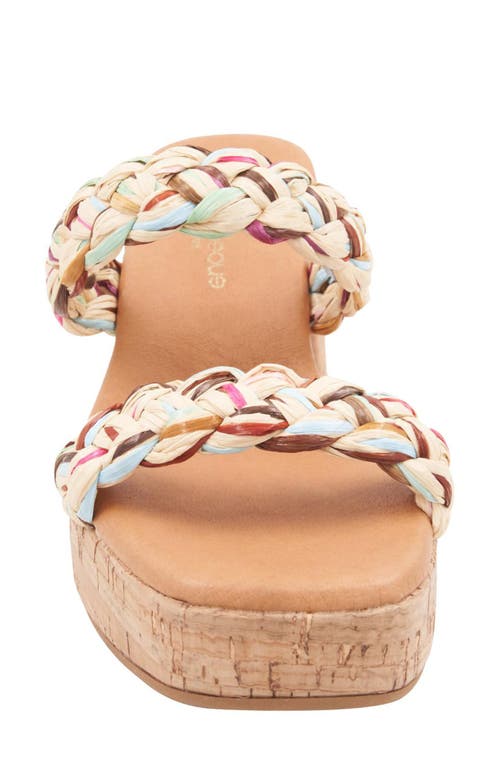 Andre Assous André Assous Cairo Platform Sandal In Natural Multi