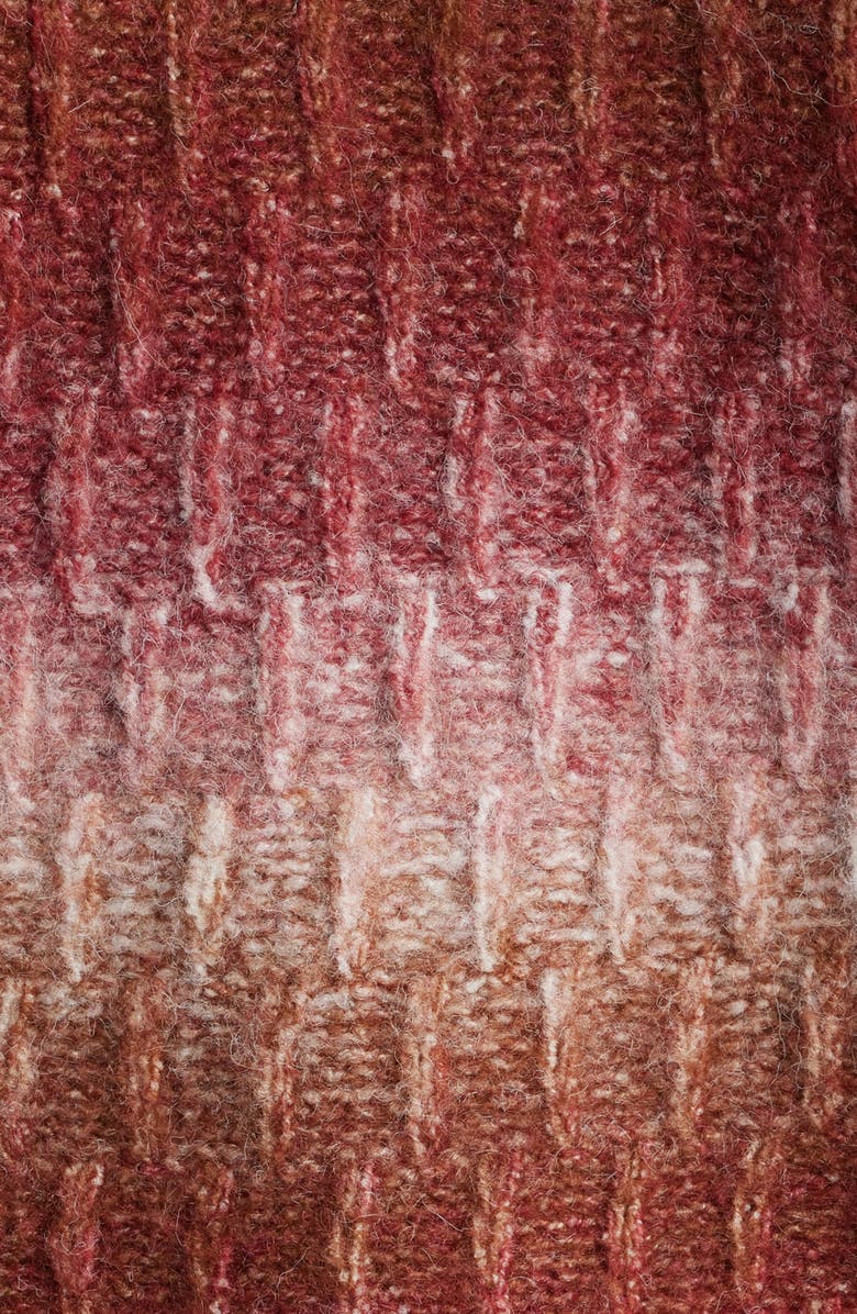 Topman Zip Front Cardigan, Alternate, color, Brown