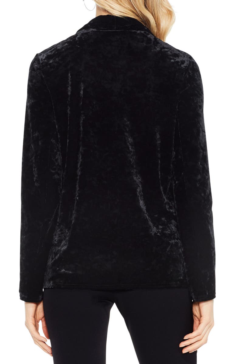Vince Camuto Velvet Drape Collar Jacket, Alternate, color, 