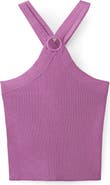 MANGO TEEN Cutout Knit Halter Top