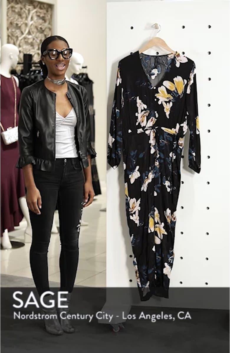 Josie Floral Satin Jumpsuit, sales video thumbnail